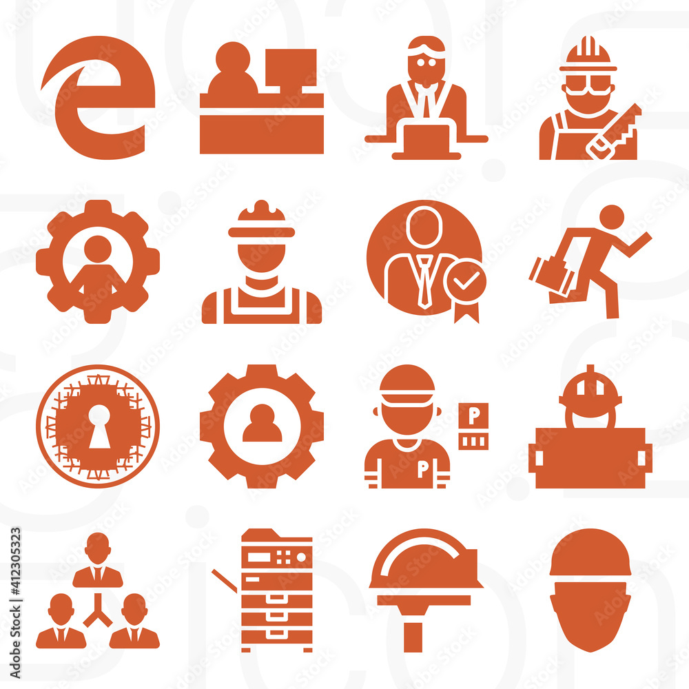 16 pack of marginal filled web icons set 16 pack of marginal filled web icons set