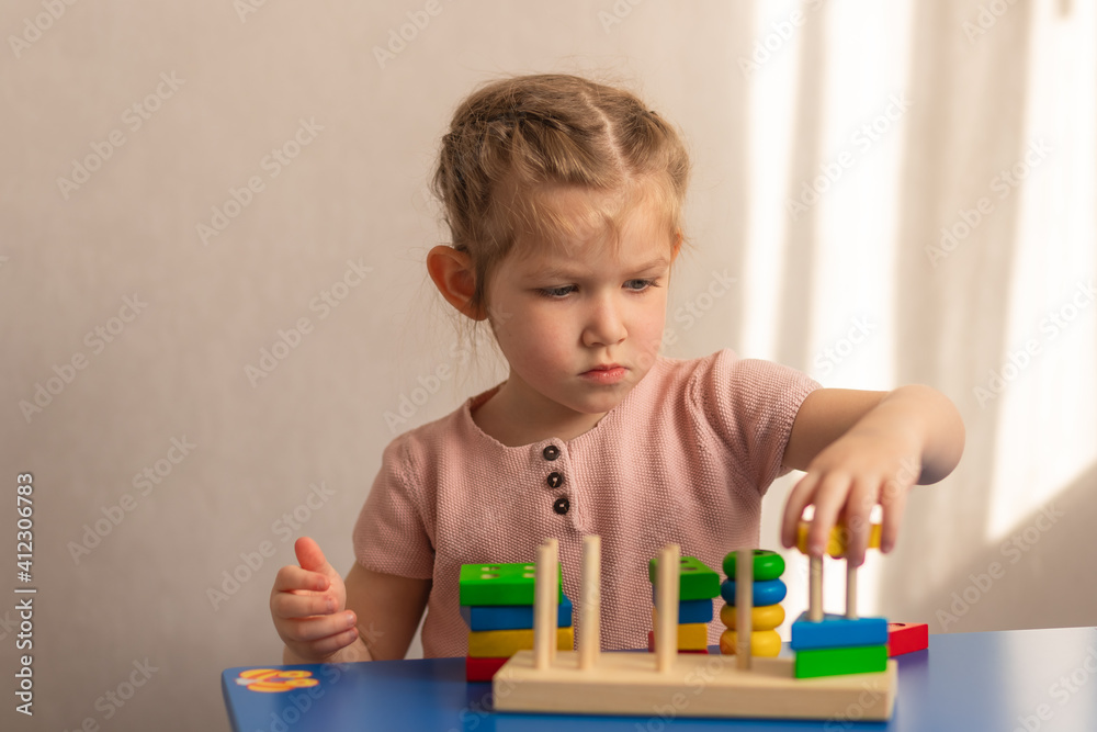 Children's wooden toy. The child collects the sorter. Educational logic toys for children. Montessori games for child development
Children's wooden toy. The child collects the sorter. Educational logic toys for children. Montessori games for child development