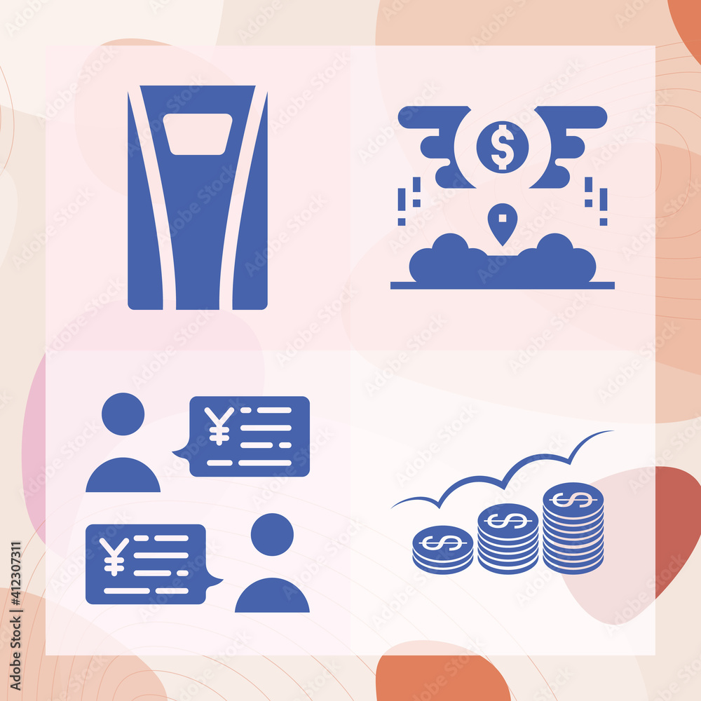 Simple set of constraints related filled icons Simple set of constraints related filled icons