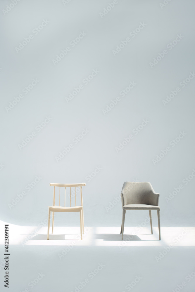 A couple of chairs in the studio A couple of chairs in the studio