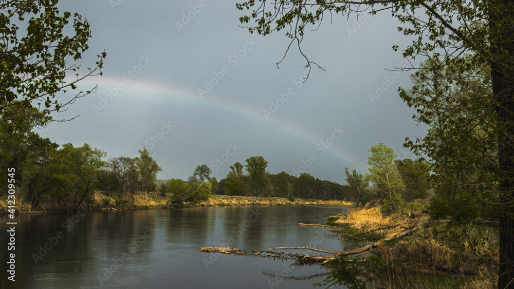 rainbow over the river rainbow over the river