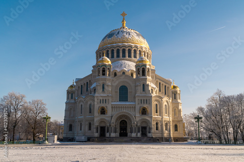St. Nicholas Sea Cathedral on a frosty February day.