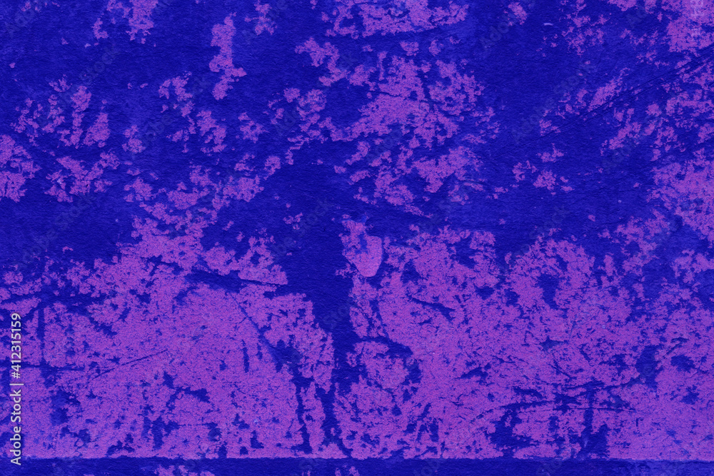 Fototapeta premium Cardboard purple abstract pattern texture close-up. Retro old paper background. Grunge concrete wall. Vintage blank wallpaper.