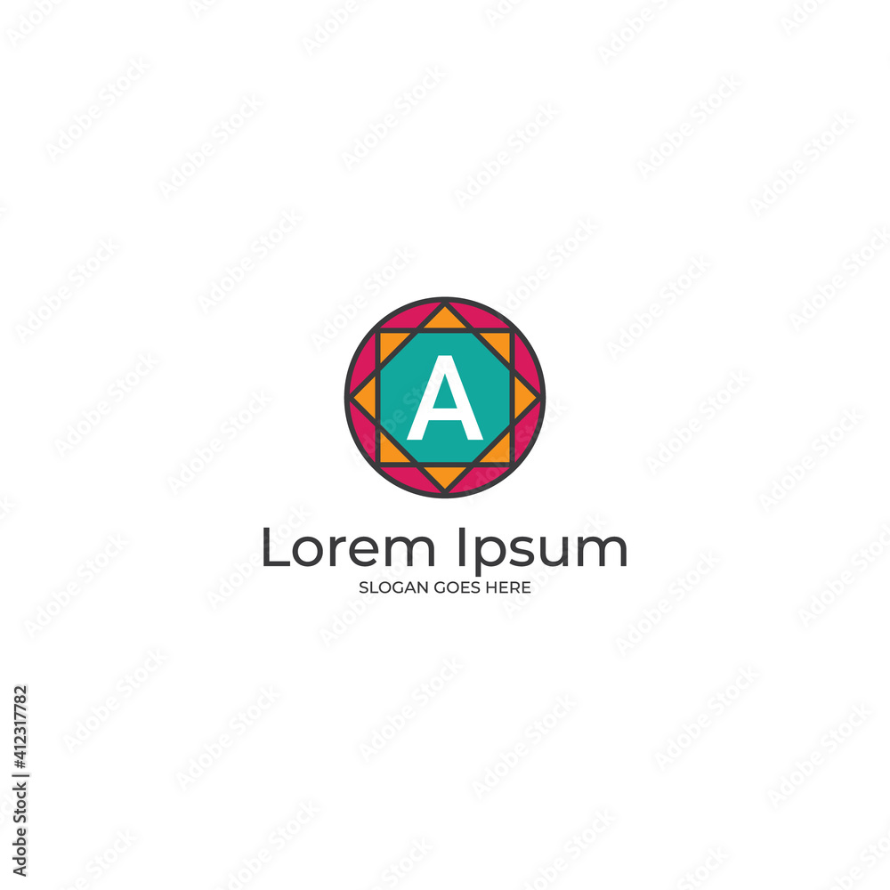 A letter monogram logo, Letter A icon vector A letter monogram logo, Letter A icon vector