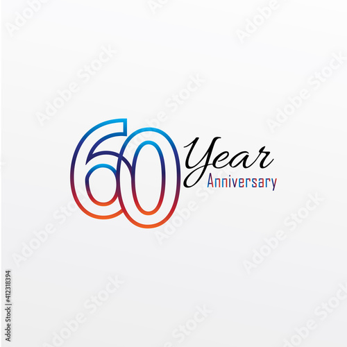 years anniversary celebration blue Colors Comical Design logotype. anniversary logo isolated on White background