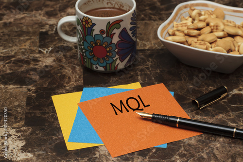 MQL, Marketing Qualified Leads. Business concept. photo