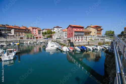 Views of the port of Llanes in Asturias