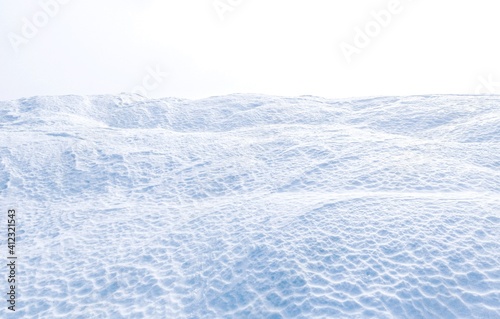 Snow frozen dunes 