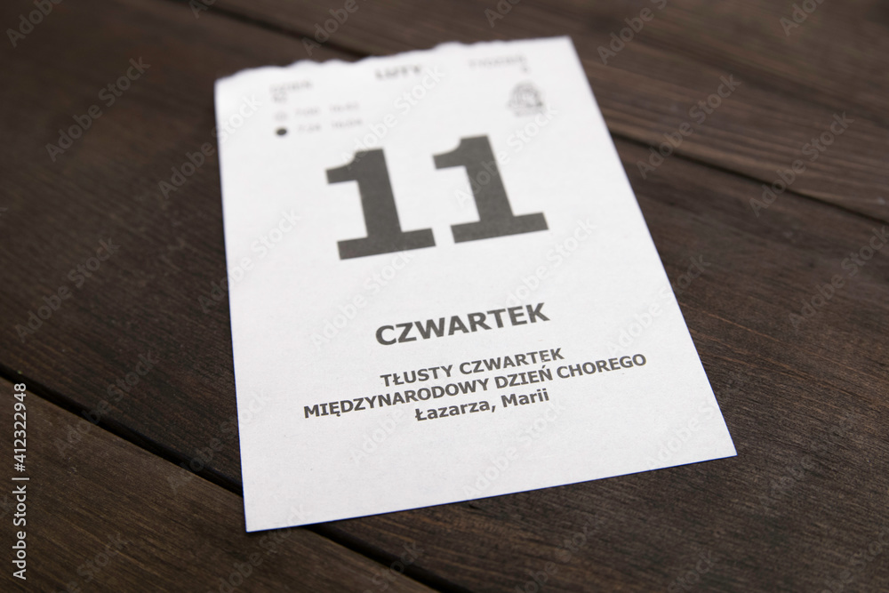 Tłusty czwartek. Międzynarodowy dzień chorego. Tłusty czwartek. Międzynarodowy dzień chorego.