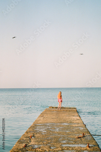 The girl on the pier.