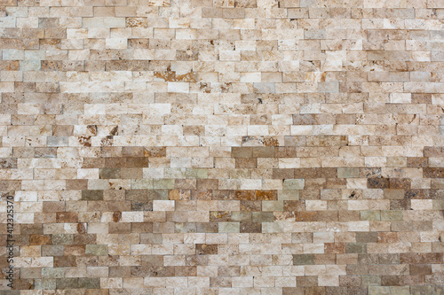 Brick different shades of brown and beige masonry texture