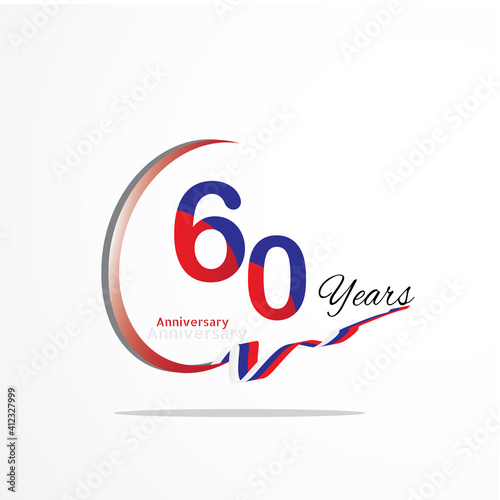 anniversary celebration logotype green and red colored. seventy eight years birthday logo on white background.