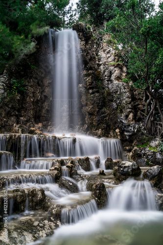 Scenic View Of Waterfall