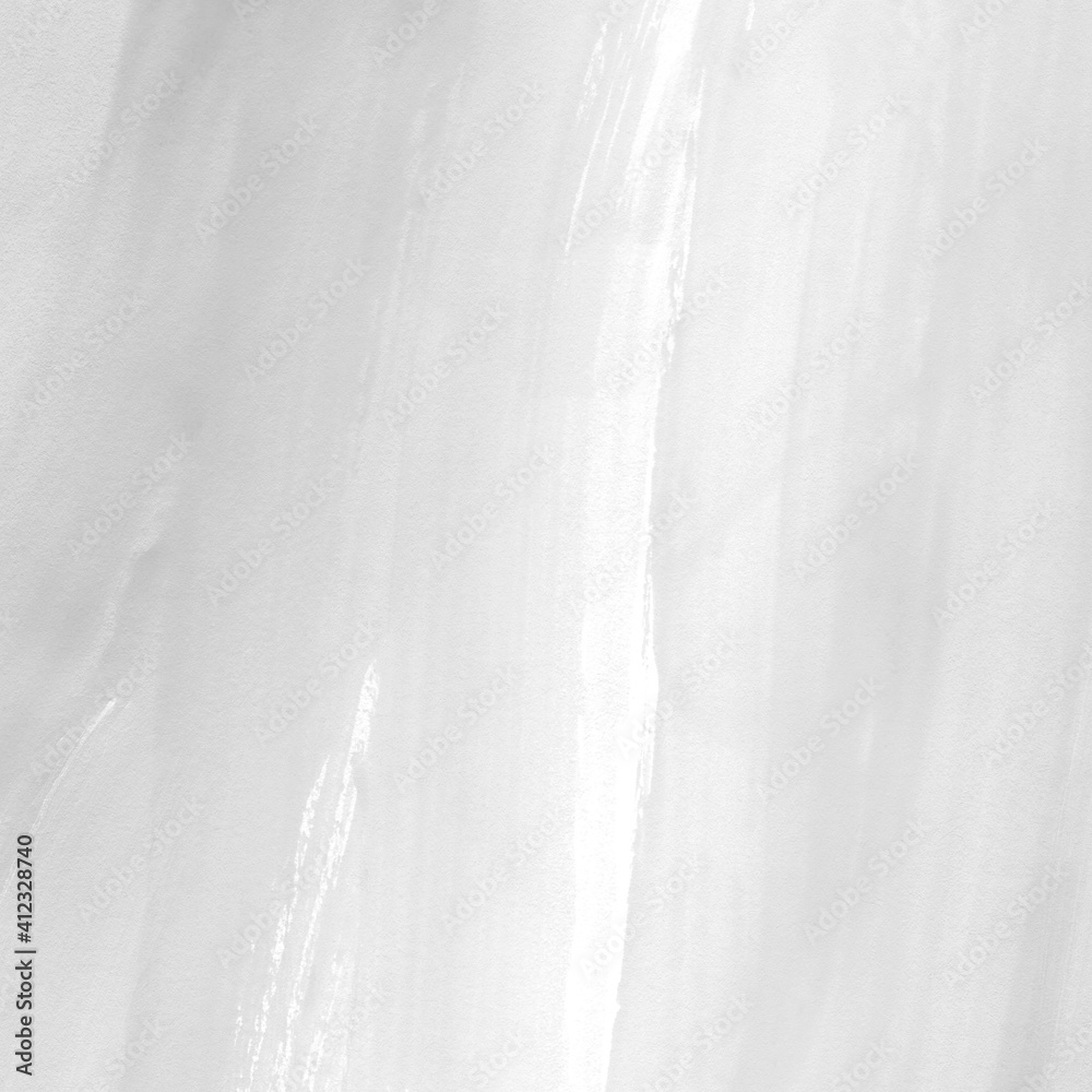 Obraz premium White ink and watercolor texture on white paper background. Gradient paint strokes and decalcomania effect. Hand-painted gouache abstract image. Mess on the canvas.