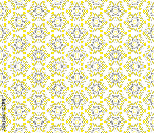 gray yellow abstract hexagonal pattern