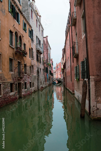 Characteristic view of the city of Venice  Italy  Europe