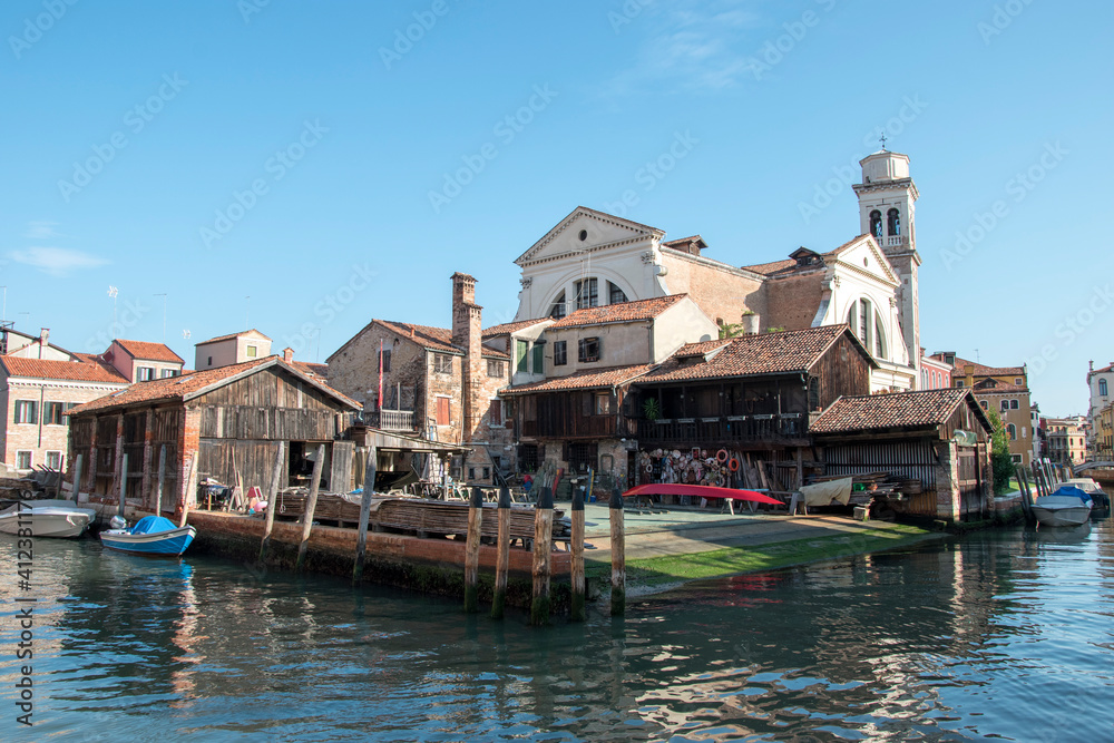 Characteristic view of the city of Venice, Italy, Europe Characteristic view of the city of Venice, Italy, Europe