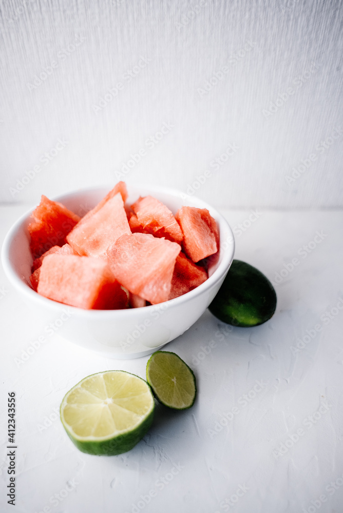Watermelon and lime Watermelon and lime