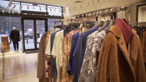 Hangers in a Retail Shop
