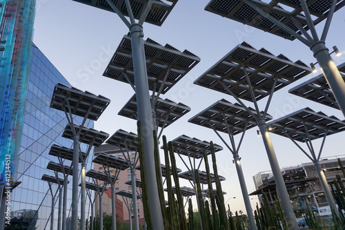 Photography downtown las vegas solar panels