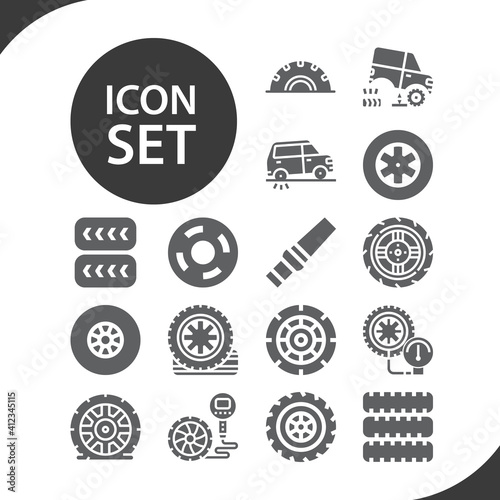 Simple set of tucker related filled icons.