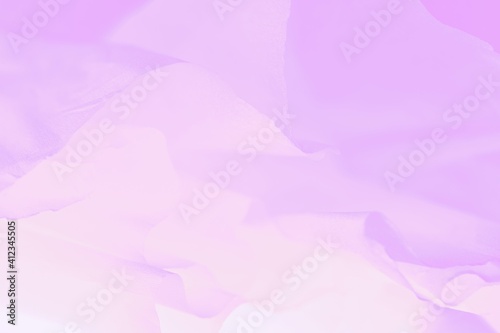 Wavy pink violet fabric, light abstract blurred background photo