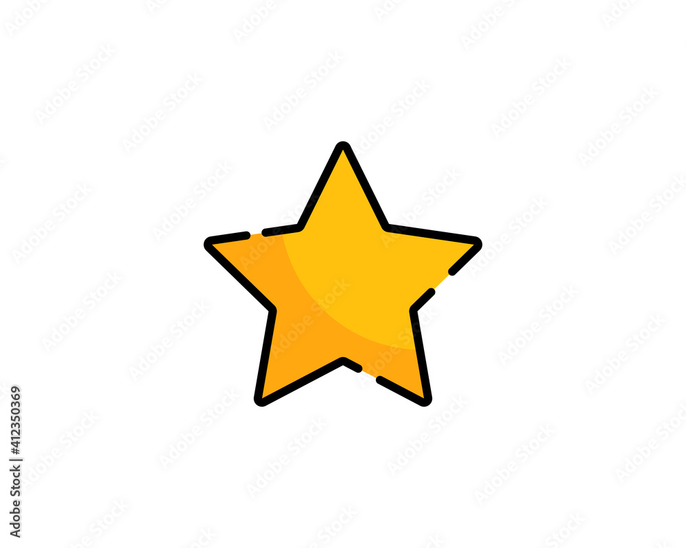Star icon vector. Classic rank isolated. Trendy flat favorite design. Star web site pictogram, mobile app. Logo illustration. Eps10. Star icon vector. Classic rank isolated. Trendy flat favorite design. Star web site pictogram, mobile app. Logo illustration. Eps10.