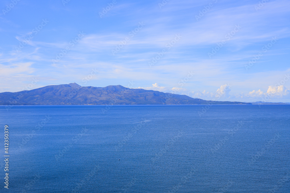 Beautiful view of the Greek island of Corfu