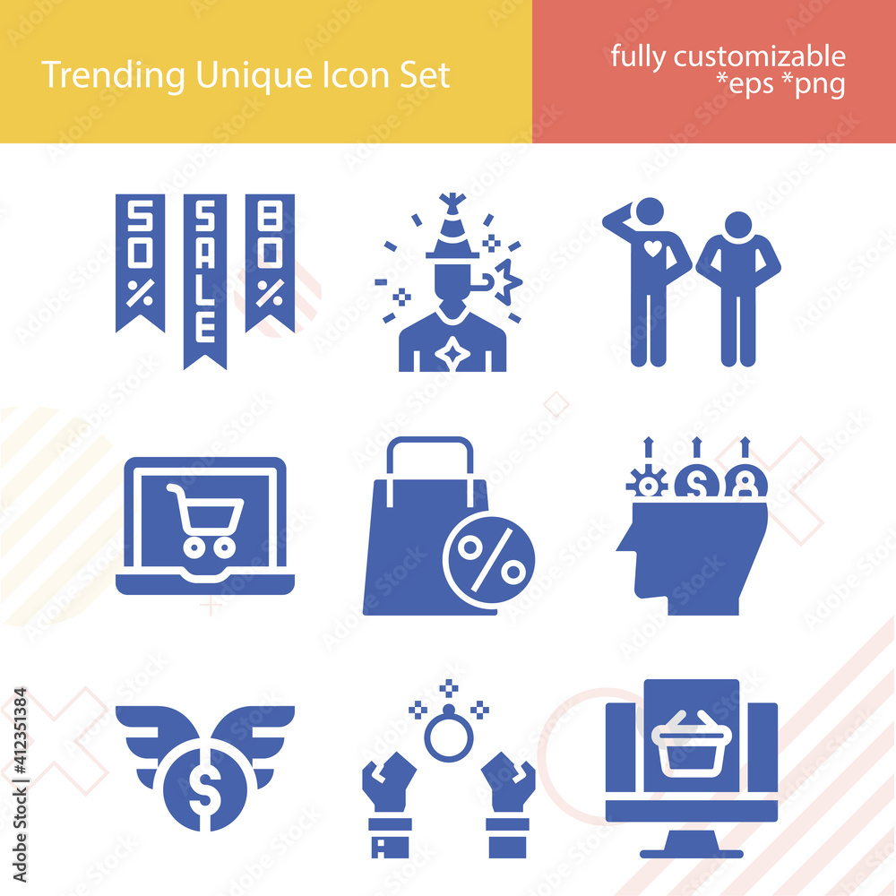 Simple set of happiness related filled icons. Simple set of happiness related filled icons.