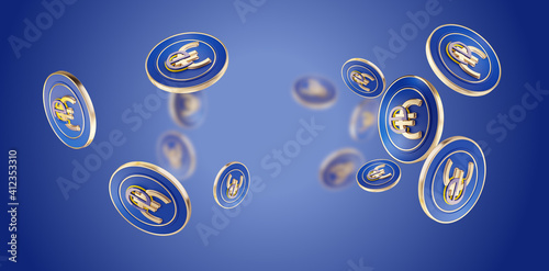 symbol of the digital curre...