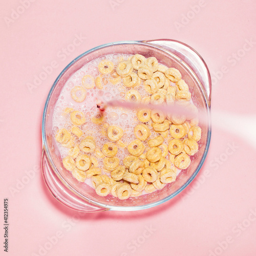 A bowl with cerea photo