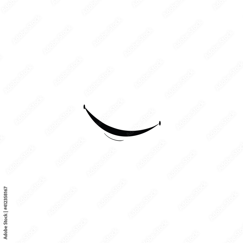 Smile icon Logo Vector Template Design - Vector white Smile icon Logo Vector Template Design - Vector white