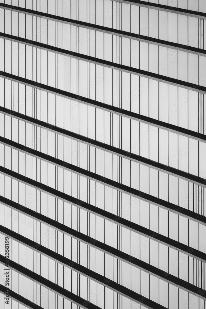 Background of an office facade. Black and white Background of an office facade. Black and white