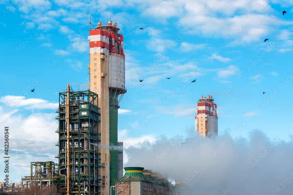 plant for the production of ammonia fertilizers for agriculture