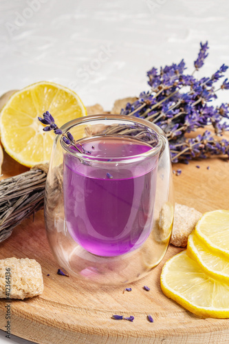 Lavender flower drink
