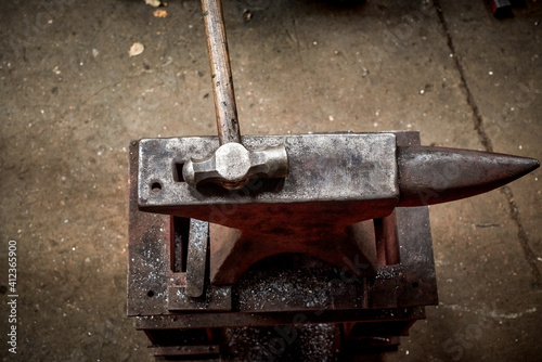 Anvil and hammer