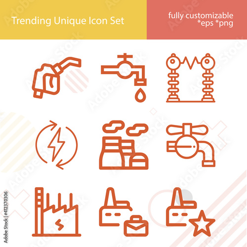 Simple set of discretion related lineal icons.