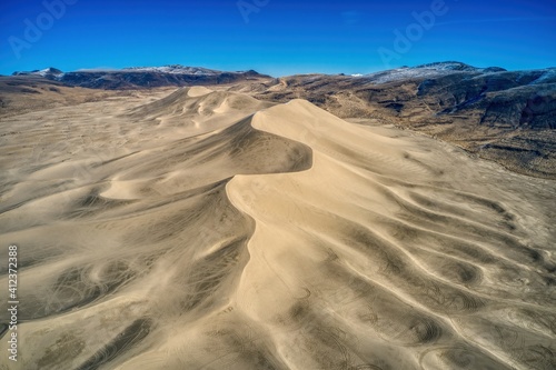 Aerial View of Nevada's famous Sand Mountain