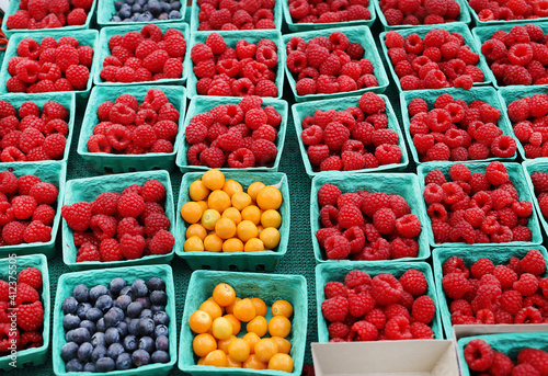 containers of different berries 