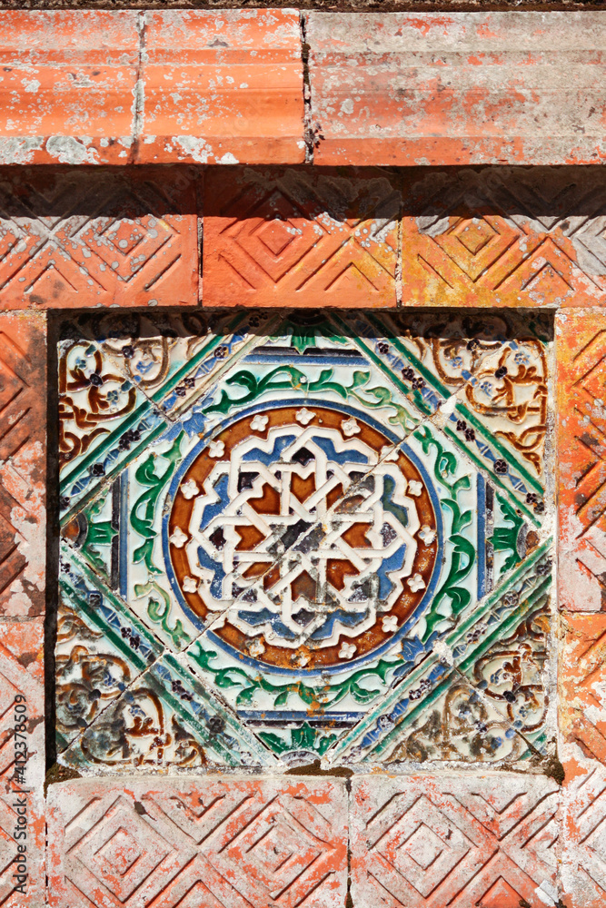 Mosaic, Monserrate Palace, Sintra, Portugal