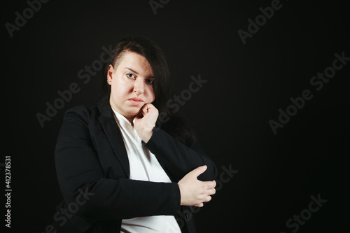 Bored unimpressed disinterested woman