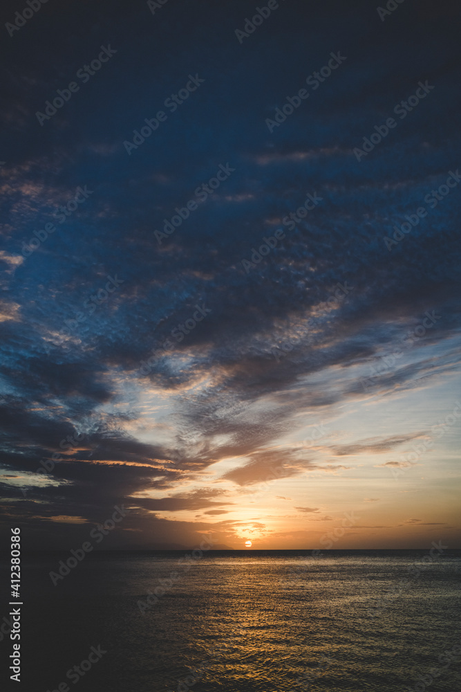 Seascape at sunset Seascape at sunset