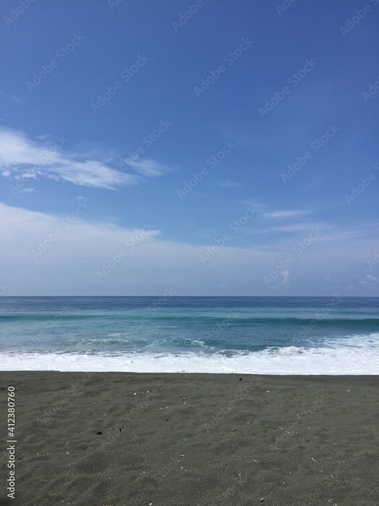 beach and blue sky