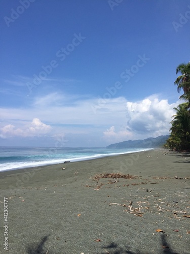 sandy beach with sky