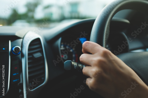 Woman driving a car, australia photo