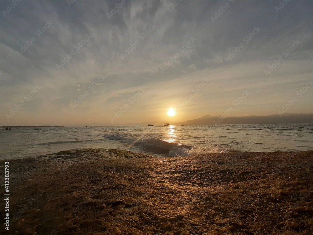 Fototapeta premium sunset on the beach