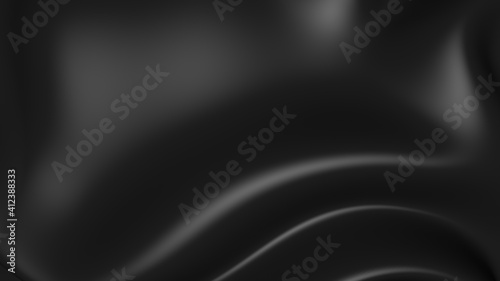 Black 3D dynamic abstract light and shadow artistic wave futuristic texture pattern background