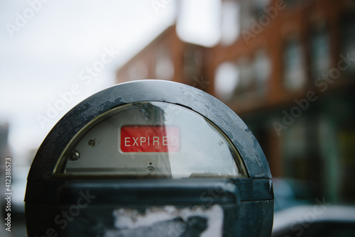 Expired parking meter