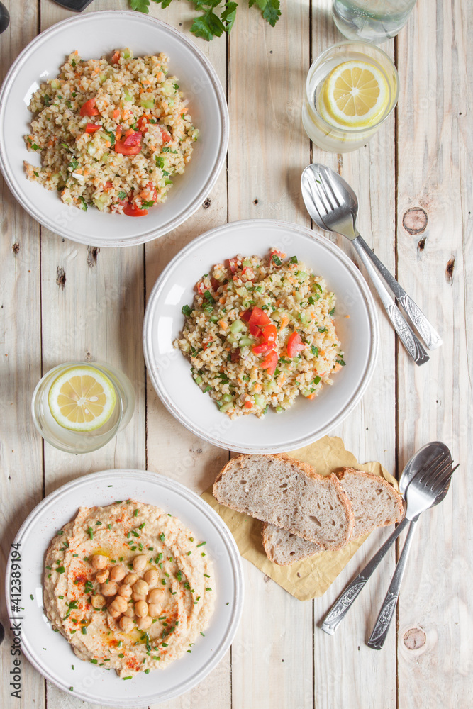 Tabbouleh and Hummus Tabbouleh and Hummus