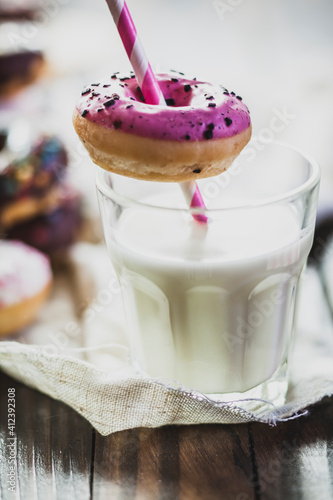 Donuts and Milk photo